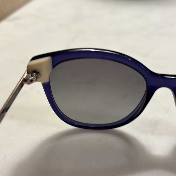 FURLA SUNGLASSES SFU257K 53-18-135 T31P Navy Blue Gold Metal Lightweight Women’s main image 6